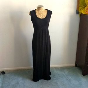 Long black stretchy dress
